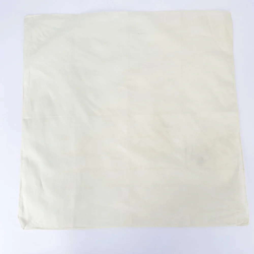 Christian Dior Vintage Cream Buttercream Yellow Cotton Handkerchief Scarf
